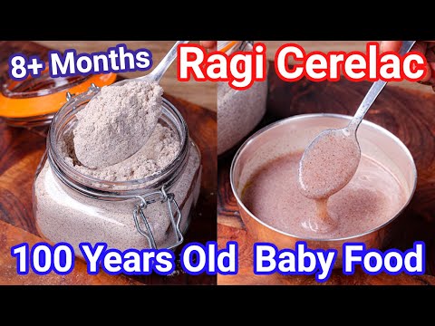 100 Year Old Baby Food - Homemade Ragi Ceralac Powder | Instant Ragi Porridge Meal for Babies