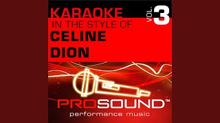 No Living Without Loving You (Karaoke Instrumental Track) (In the style of Celine Dion)