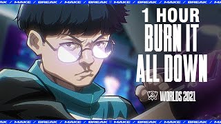 [1 HOUR] Burn It All Down (ft. PVRIS) | Worlds 2021 - League of Legends