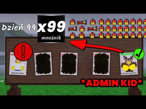 Przetrwałem 99 Nocy w Lesie TYLKO Z RZECZAMI ADMINA