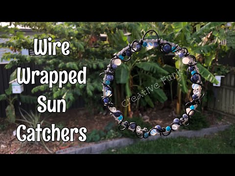 How to make a wire wrapped crystal sun catcher ☀️