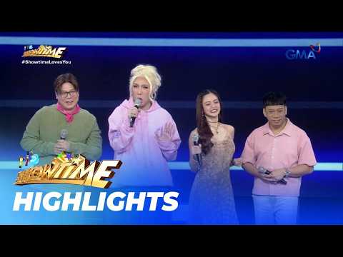It's Showtime: PUKSAAN HOSTING! Meme Vice, MC, at Lassy, may puksaan habang nagho-host!