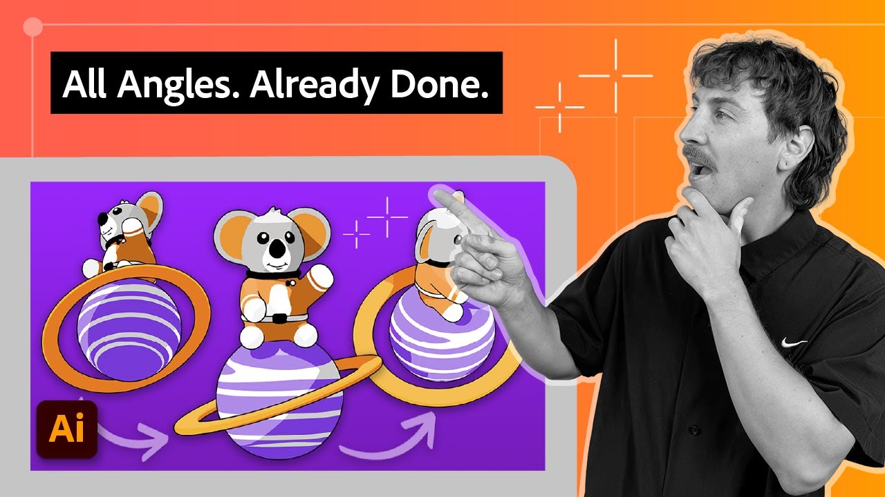 Learn to View Illustrations from Any Angle with Turntable | Adobe Creative Cloud