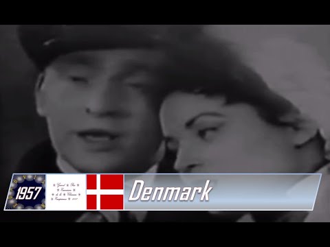 eurovision 1957 Denmark 🇩🇰 Birthe Wilke & Gustav Winckler - Skibet skal sejle i nat