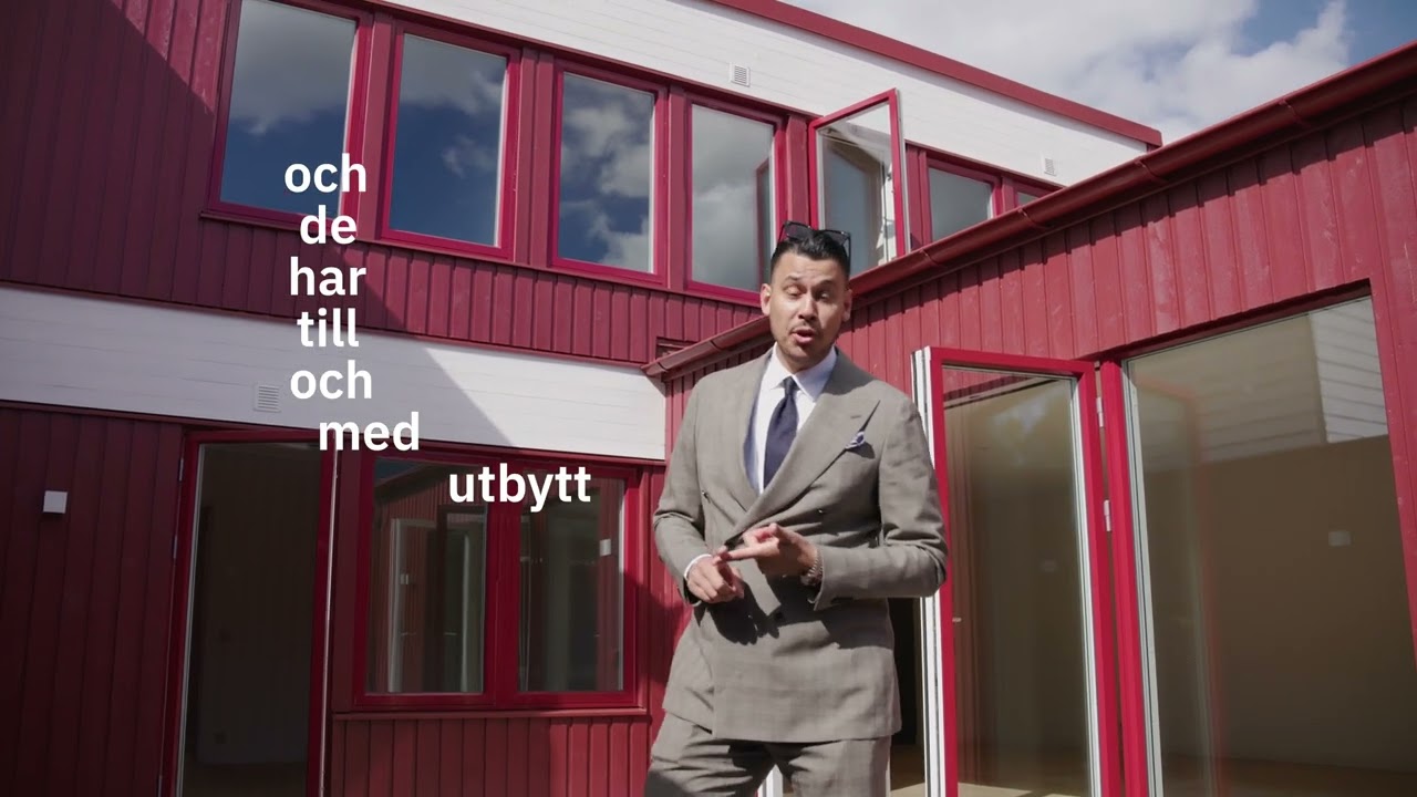 5 rum Parhus på Erikslundsvägen 182 VALLATORP Täby kommun - video