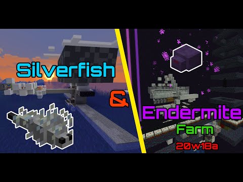 Silverfish Endermite Farms 20w18a Minecraft Map
