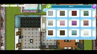 The sims freeplay- Back to the wall " Create a Feature wall "