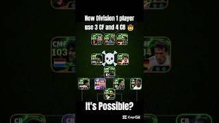 What's REALLY Behind Division 1 Players Using 4 CB and 3 CF? #efootball #efootball2025 #shorts