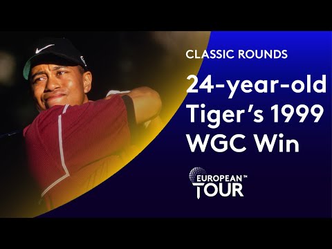 24-year-old Tiger Woods' first ever European WGC | Classic Round Highlights