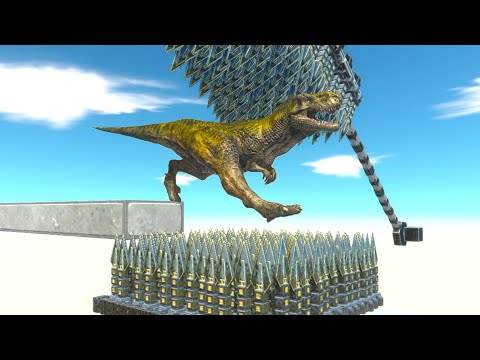 GIANT SPIKES OF DEATH Who Can Jump Over? ► Animal Revolt Battle Simulator