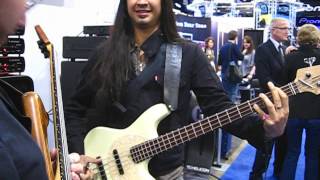 Uriah Duffy and Federico Malaman jam at TC Helicon Booth NAMM 2013