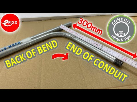 How to bend steel conduit to an exact measurement. - Apprentice electrician essentials