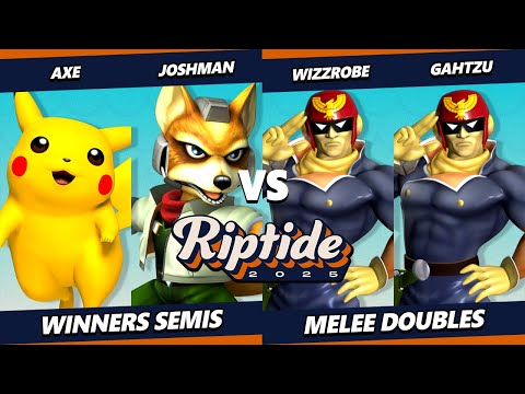 Riptide 2025 TOP 8 - Axe & Joshman Vs. Wizzrobe, Gahtzu - Smash Melee - SSBM