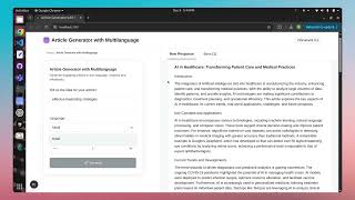 AI Article Generator (Multilanguage) using Node.js & React | Generate Content in Any Language
