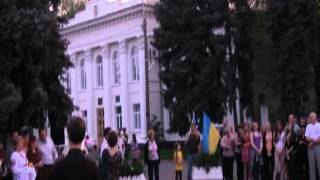 preview picture of video 'АвтоМайдан 2012, мітинг у Бершаді, ч1'