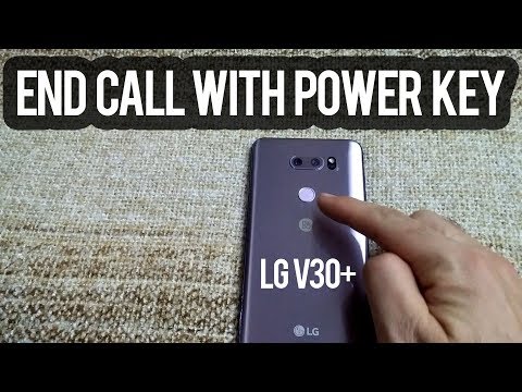 How to End a call with the Power key (LG V30+, Android)