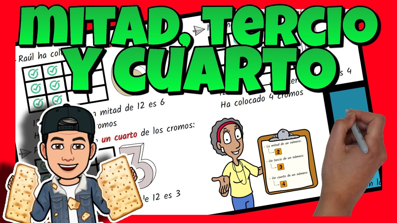 💔 MITAD, TERCIO Y CUARTO para NIÑOS