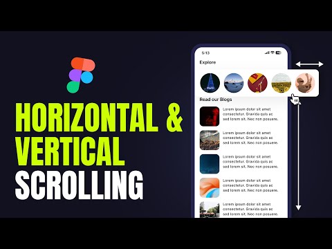 How to Create Horizontal and Vertical Scroll in Figma | Easy Tutorial