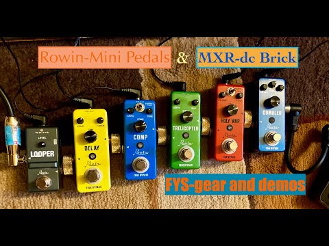 Rowin Mini Pedals, MXR "dc Brick"