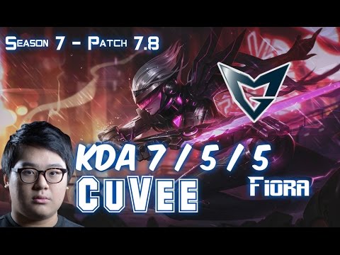 SSG CuVee FIORA vs KLED Top - Patch 7.8 KR Ranked