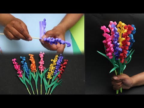 How To Make Paper Hyacinth Flowers - DIY Tutorial - DIY Crafts