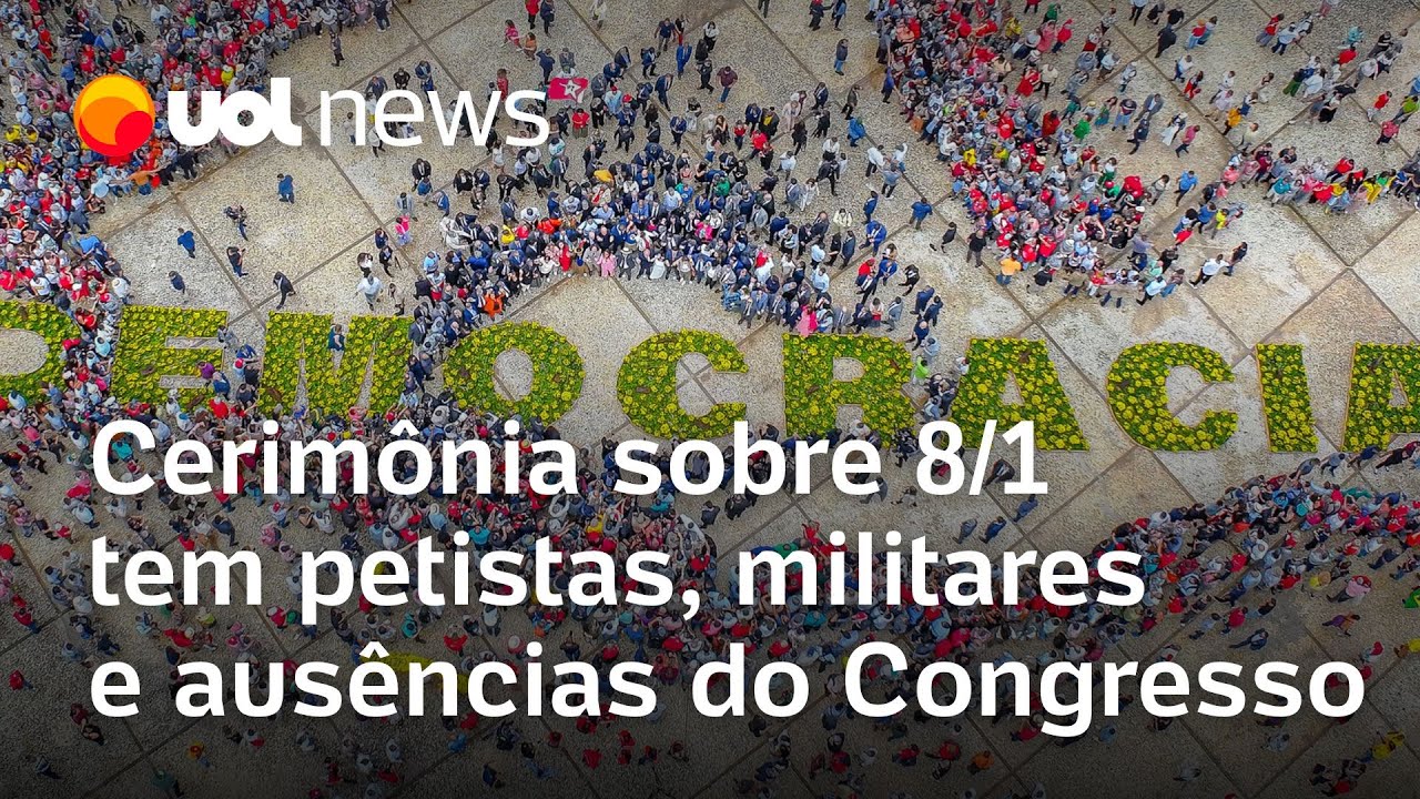 Cerimônia sobre 8/1 tem petistas, comandantes e ausência de cúpula do Congresso