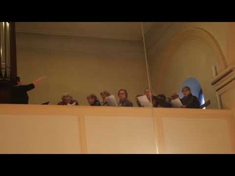 Chór podczas Mszy na ESM w Bazylei 2017