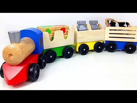 مجموعةقطع خشبية بتصميم قطار الحيوانات من ميليسا آند دوج video