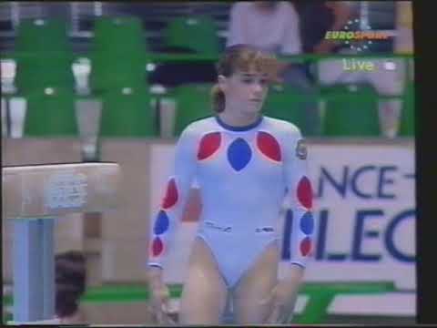 Chloe Maigre (FRA) - Europeans 1992 - All Around - Balance Beam
