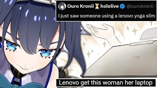Lenovo Needs to Get Kronii Her Dream Laptop at This Point