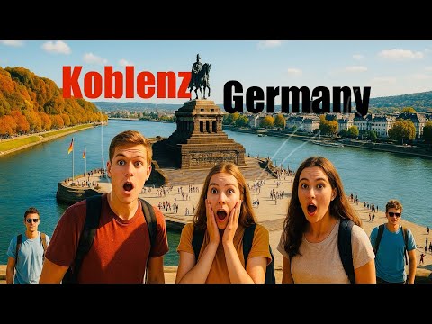 Koblenz, Germany 🇩🇪 (Deutschland) 4K, 60fps walking video 🎥 🏙️ 