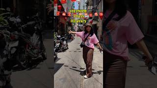 VIETNAM 7 Days ITINERARY!🇻🇳🧳✈️ #shorts #traveltips #vietnam #indiatovietnam #vietnamtravel #travel