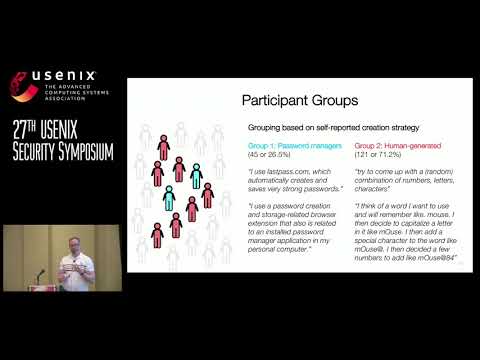 USENIX Security '18 - Studying the Impact of Managers on Password Strength and Reuse