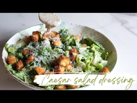 Caesar Dressing 2 Ways (with raw eggs and without)