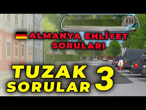 Tuzak Sorular  3 | Teori Sınavı Tavsiyeleri | Almanya Ehliyet Soruları Türkçe 2025