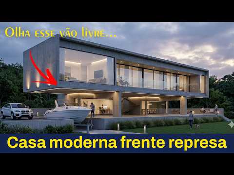 Casa moderna na beira da represa (Arandu/Avaré/SP)