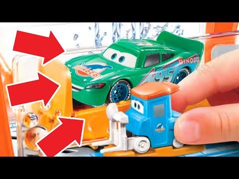 Disney Pixar Cars Color Changer Dinoco Carswash changes paintjobs easy! Throwback video