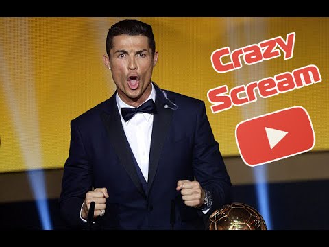 Crazy Scream Cristiano Ronaldo Ballon d'or 2015