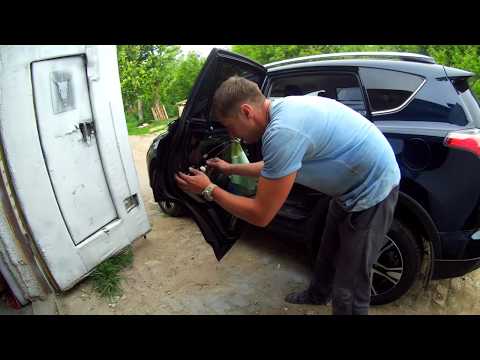 Снятие ручки двери Toyota RAV 4