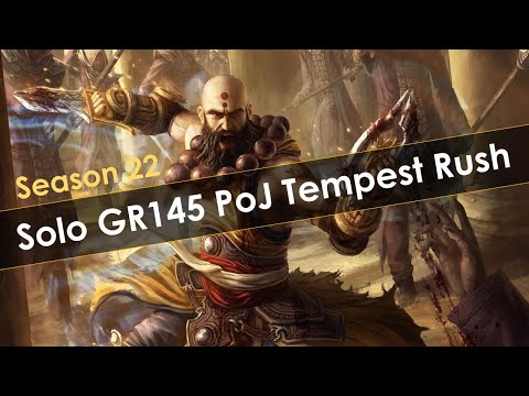 Diablo 3 Season 22 Rank 2 GR145 PoJ Tempest Rush Monk