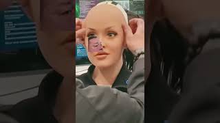 Guy Puts Face on Creepy Female Robot 😱 It Comes to Life Before Your Eyes! Unreal Tech! #RobThrasher