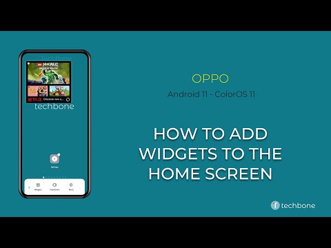 How to Add Widgets to the Home screen - Oppo [Android 11 - ColorOS 11]
