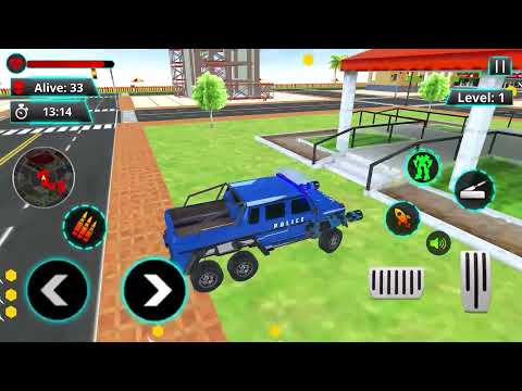 Rhino Robot Car Transform Game