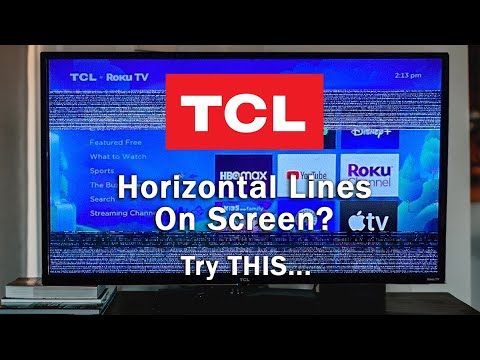 TCL TV Horizontal Lines on Screen?? Try THIS to Fix It