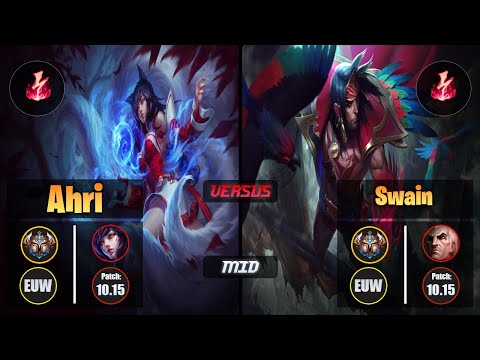 Challenger AHRI [Electrocute] (Mid) VS  SWAIN - Challenger EUW Patch 10.15