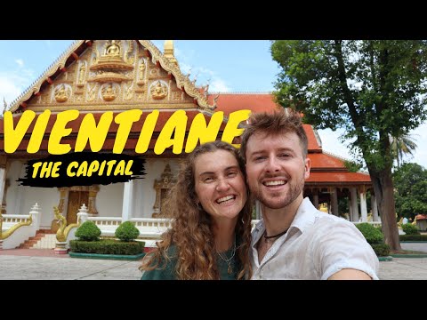 LAOS CAPITAL VLOG | MONUMENTO MAIS IMPORTANTE, PATUXAI E MERCADO DE ALIMENTOS DE RUA VIENTIANE