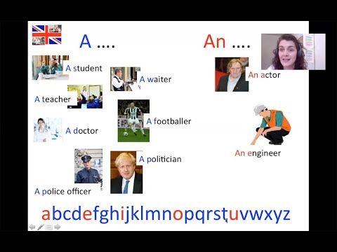 🇬🇧 Articles "A" and "An" in English - Lesson 2  - Examples with jobs