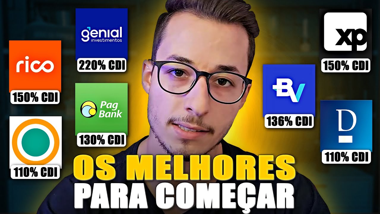 🥇7 MELHORES investimentos PARA INICIANTES que RENDEM MUITO!