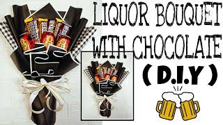 DIY GIFT FOR HIM | liquor bouquet with Chocolates