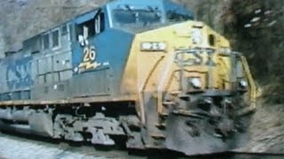 preview picture of video 'CSX 26 & 121 Through Ilchester Tunnel'